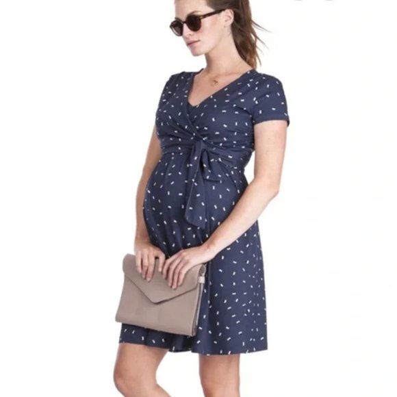 Seraphine Dresses & Skirts - Seraphine Maternity Nursing Wrap Dress